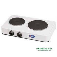 5322P PARKER FORNELLO A 2 PIASTRE ELETTRICHE 1000-1500W PER CAMPEGGIO ESCURSIONI