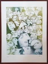 ENRICO BAJ, 2 Serigrafie