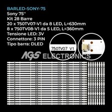 KIT 28 BARRE STRIP LED TV SONY