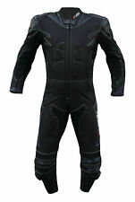 TUTA DA MOTO IN PELLE E TESSUTO COMPLETA DI PROTEZIONI CE 