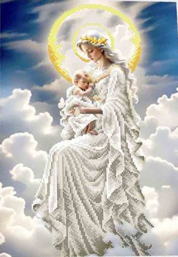 Kit ricamo perline madonna - , fai