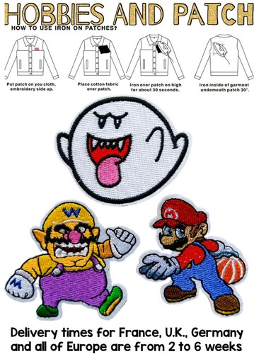 Set patch mario slam - set,