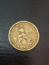 Rara moneta da collezione, € 20 centesimi - anno 2002 con 2 errori di conio
