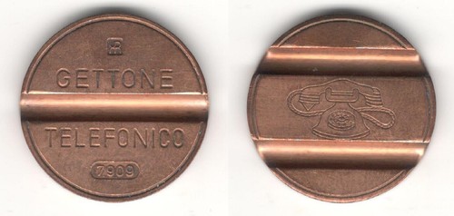 Gettone telefonico ipm 7909 - gettone,