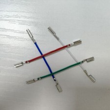 4 pezzi argento giradischi cartuccia phono headshell cavi cavi adatti Technics