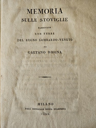 Memoria sulle stoviglie