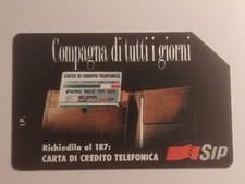 RARISSIMA scheda SIP LIRE 5.000 VALIDITA' 31.12.95 "compagna di tutti i giorni"