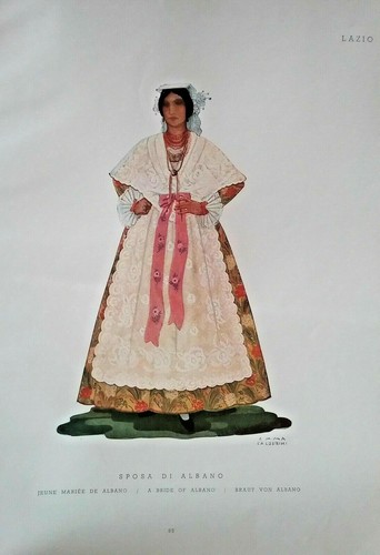 1900 costume lazio sposa - sposa, di