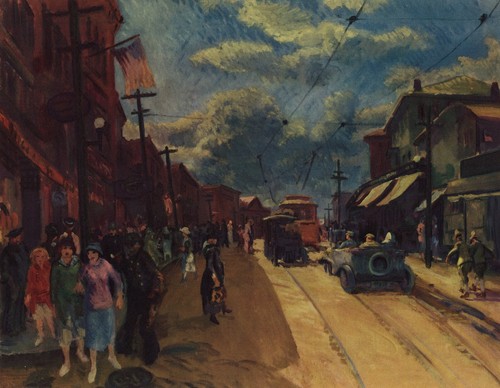 John sloan stampa vintage - john, a