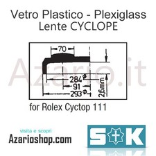Vetro Sternkreuz Cyclope 111 plexi Rolex Tru-Date Precision Tudor Prince Oyster