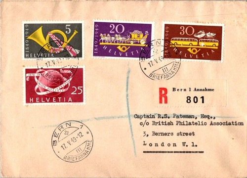Svizzera corno postale 20c - 5c, postale,