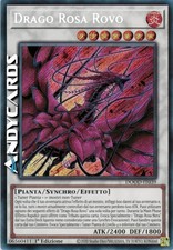 DRAGO ROSA ROVO • (Bramble Rose Dragon) • Segreta • DOOD IT039 • 1Ed • Yugioh!