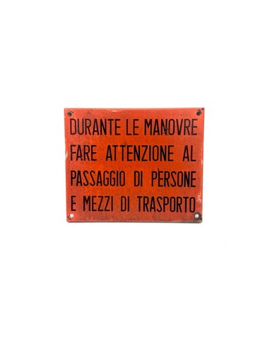 Targa industriale vintage