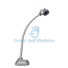 GOCCIA 4610SI STRIKE 1 HQI 35W BRACCIO CURVO SILVER
