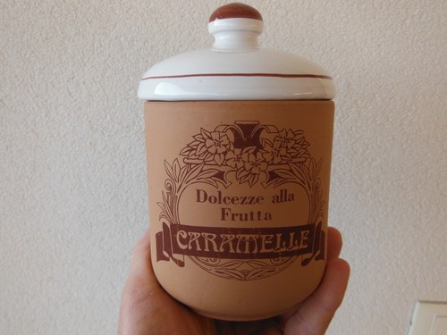 Vaso per caramelle coccio - caramelle, in