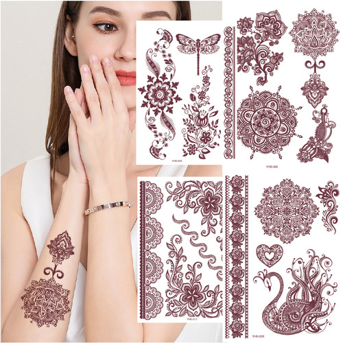Set fogli adesivi tatuaggio - 4,