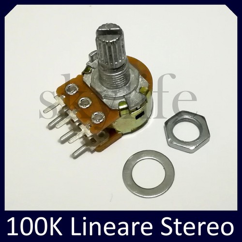 Potenziometro stereo 100k - stereo,