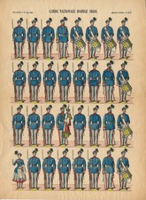 Stampa antica SOLDATINI DI