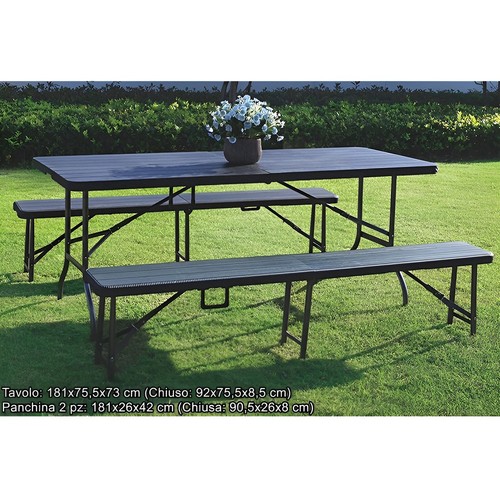 Set giardino pieghevole - set,