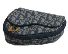 Autentica borsa da sella Christian Dior Trotter in tela #4555