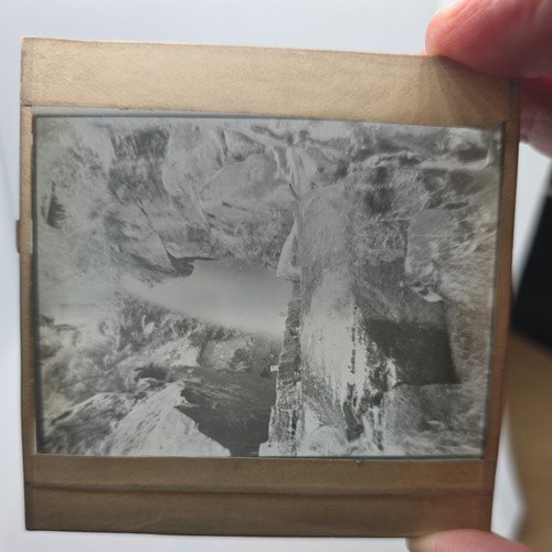 Glass magic lantern slide - glass,