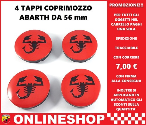 Tappi coprimozzo abarth - tappi,