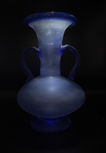 Vaso vetro scavo - scavo, murano