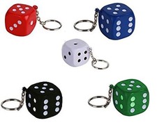 2 Dadi colorati portachiavi