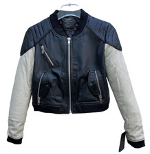 Giacca di pelle Zara Crop