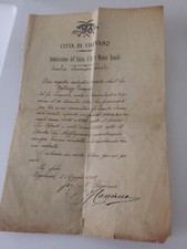 Antica Pagella Scolastica Citta Di Vigevano 1908