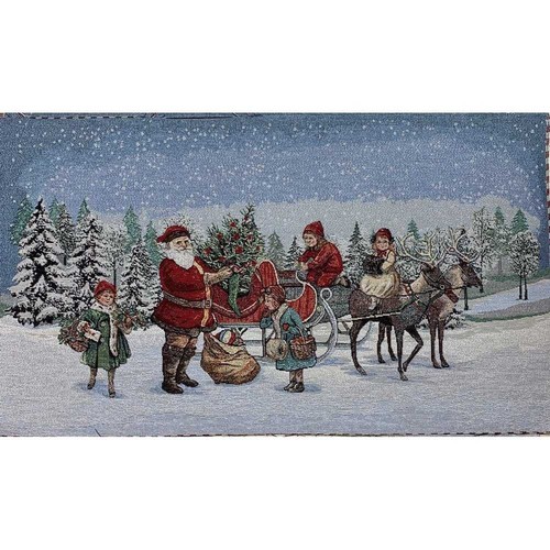 Pannello gobelin babbo natale - pannello,