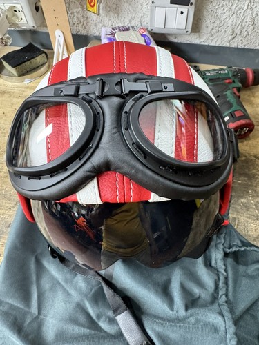 Casco moto jet vintage - jet,