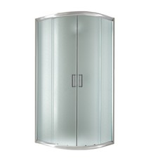 BOX CABINA DOCCIA BAGNO TONDO 90x90 SEMICIRCOLARE ANGOLARE CRISTALLO SCORREVOLE