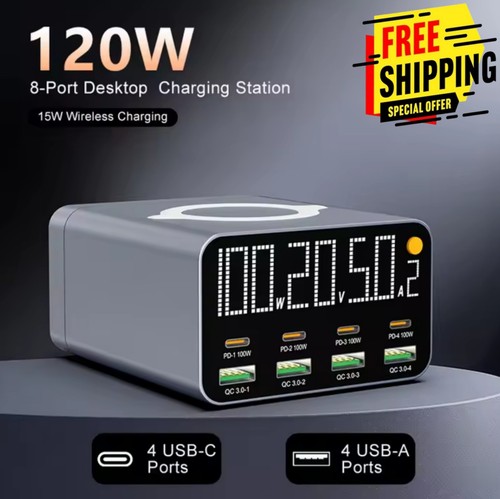 Caricabatteria 120w gan usb - caricabatteria, c