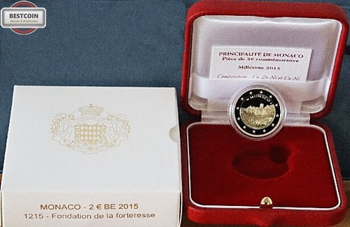Monaco 800 anni castello - 2€,