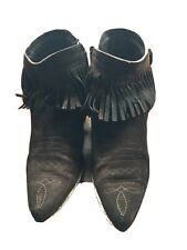 Stivaletti donna cowboy texani  marroni camoscio