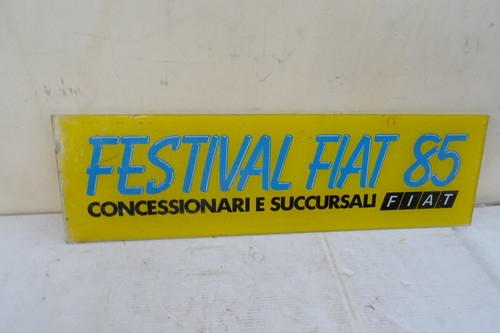 Insegna festival fiat - fiat, 85