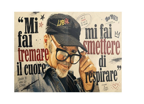 Vasco rossi poster 70x100 idea - vasco,