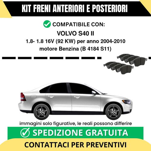Pastiglie freno ant post - ant, +