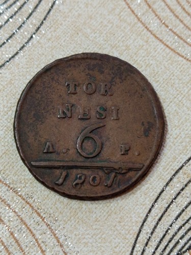 Moneta tornesi 1801 regno - 6, 1801,