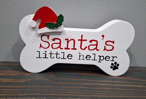 Santa little helper insegna - little,