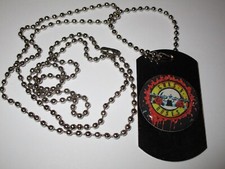 GC-CIONDOLO / COLLANA PIASTRINA MILITARE SOGGETTO TONDO - GUNS'N  ROSES
