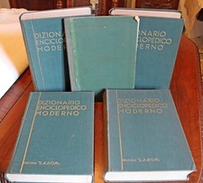 Dizionario Enciclopedico Moderno LABOR 1938, 4 volumi + atlante