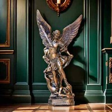 Fantasia San Michele Arcangelo Michele Statua Angelo Statua-Figura Scultura D...