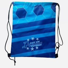 Sacca zaino bianco azzurro - bianco,