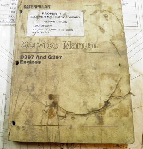 Manuale servizio motore gatto - motore,