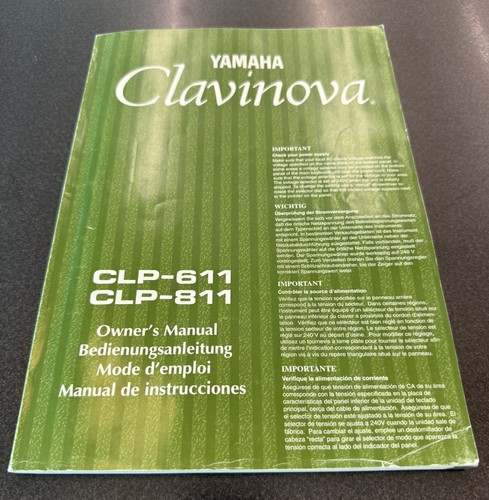Yamaha clavinova clp 611 - clavinova, clp-611