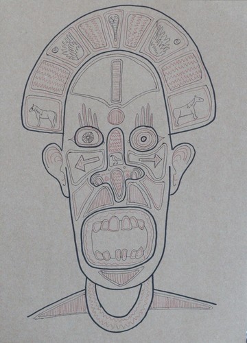 Maschera tribale ritratto