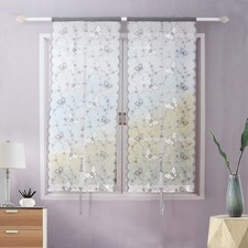 FYJS Tende da cucina ricamate