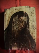 -	MADONNA ADDOLORATA – OLIO SU RAME SEICENTESCO  - DA RESTAURARE